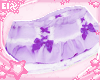 . purple bow skirt
