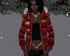 Winter Coat Dark Red F