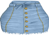 Denim Button Skirt