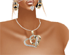Diamond 2 Heart Necklace
