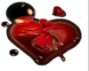 corazon con rosa