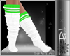 ! White Green socks