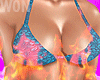 Floral Bikini Blue .T