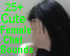 %) 25+Cute Female Voices