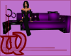 Club couch purple