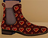 Heart Chelsea Boots 9 M