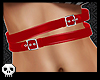 PVC Waist Belts Red