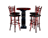 -ND- Black Red Clubtable