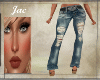 J~STR 8 LEG RIPPED JEANS