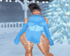 [L] Snowflake Blue Dress