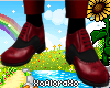 (A) Red & Black Shoes