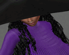 Black Witch Hat [PURPLE]