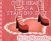 Pink Heart Standing Spot