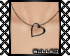 [.s.] Blk Heart Necklace