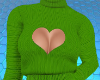 Green Sweater Heart
