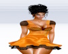 Orange/Black net mini