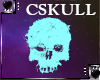 Cyan Skull Particles
