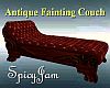 Antq Fainting Couch Rgl