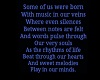 Music in our vein Poster