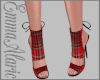 Casual Plaid Shoes RED