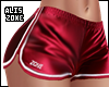 Red Silk Sport Shorts