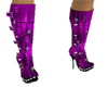 [xy] purple skull boots