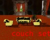 couch set with table
