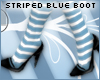 [Mel] Striped Blue Boot