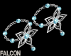 Silver Bracelets (Blue)