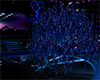 TREE wood neon blue