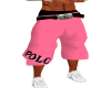 Pink Polo Baggy Shorts