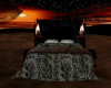 Black Marble Pose Bed