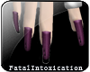 [F]Purple long nails