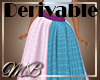 Derv Long Full Skirt