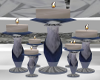 Blue and Silver Candles