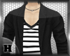 !H! Black White Top
