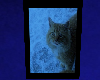 Blue Kitty Winter Poster