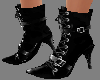 Black Leather Stilettos