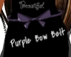 Belt - Purple Bow