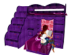 girls bunkbeds purple