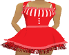 scarecrow dress red