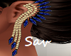 Pearl/Sapphire Earrings