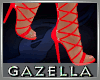 G* RedOrange Laces Heels