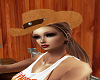Cowgirl Hat ~Tanned Hide