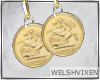 WV: Gold Coin Earring