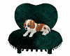 st pattys chair with Dog