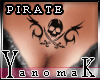 !Yk Pirate Tatoo Skull 8