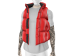 Puffer Vest + tattoo