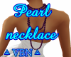 Pearl necklace purple