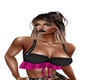 Tina Pink & Blk Top